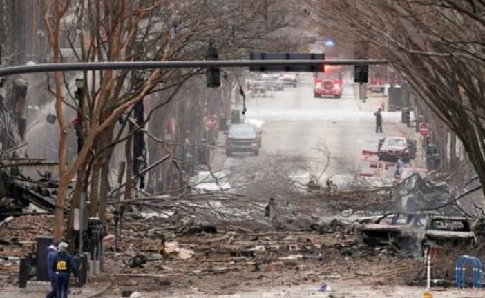 После мощного взрыва в американском Нэшвилле обнаружены человеческие фрагменты