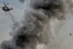 Два вертолета тушат пожар в ангаре на юге Москвы