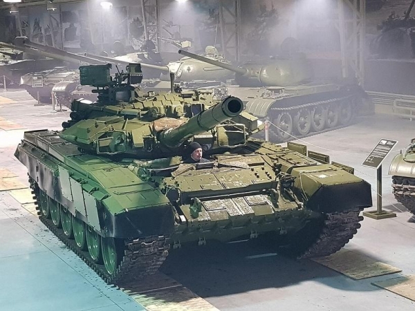 В Индии попала на камеру редчайшая модификация танка Т-90С