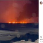 В соцсетях появилось видео пожара в акватории Оби
