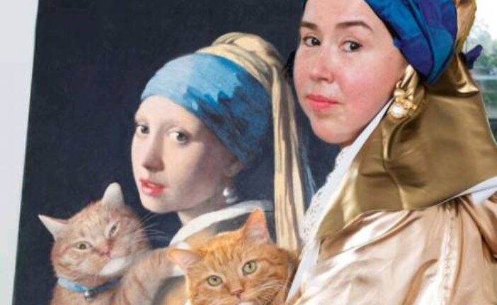 Питерский кот Заратустра стал частью мирового живописного наследия