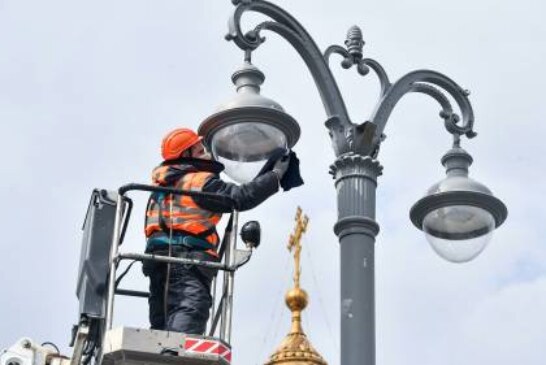 В центре Москвы установят более 650 фонарей