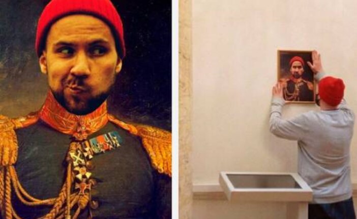 Эрмитаж обвинил в «оскорблении защитников Отечества» шутника, повесившего свой портрет